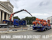 Sommer in der Stadt 2020 - Schausteller treffen ein am 18.07.2020 am Königsplatz & Mariahilfplatz (©Foto: Martin Schmitz)